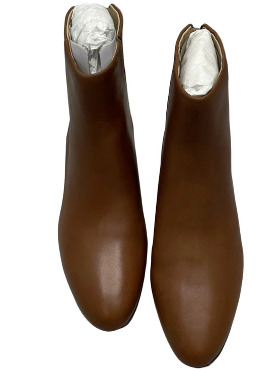 Abeo Shoes - Abeo Plaza Back Zip Boot Dark Tan Women's Size 7